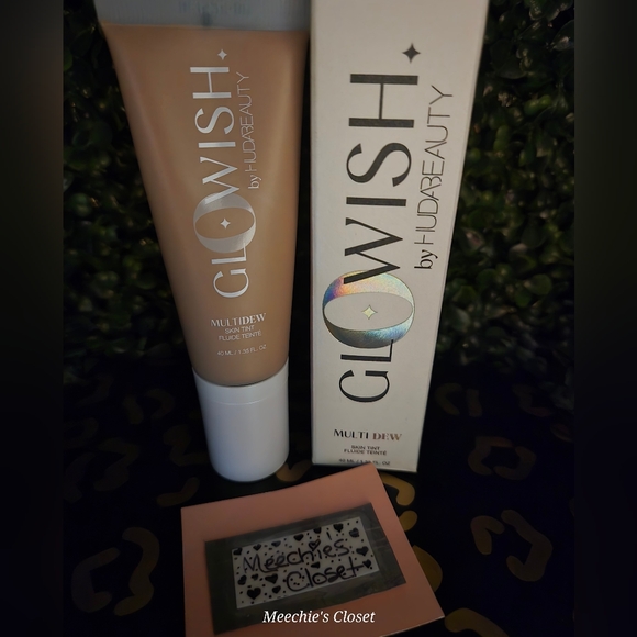 Huda Beauty GloWish- Multi Dew Skin Tint 40ml -TAN 08-NIB - Picture 1 of 6